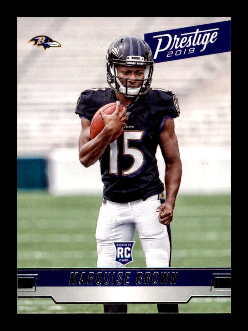 Load image into Gallery viewer, 2019 Panini Prestige Marquise Brown #260 Rookie RC Baltimore Ravens Image 1
