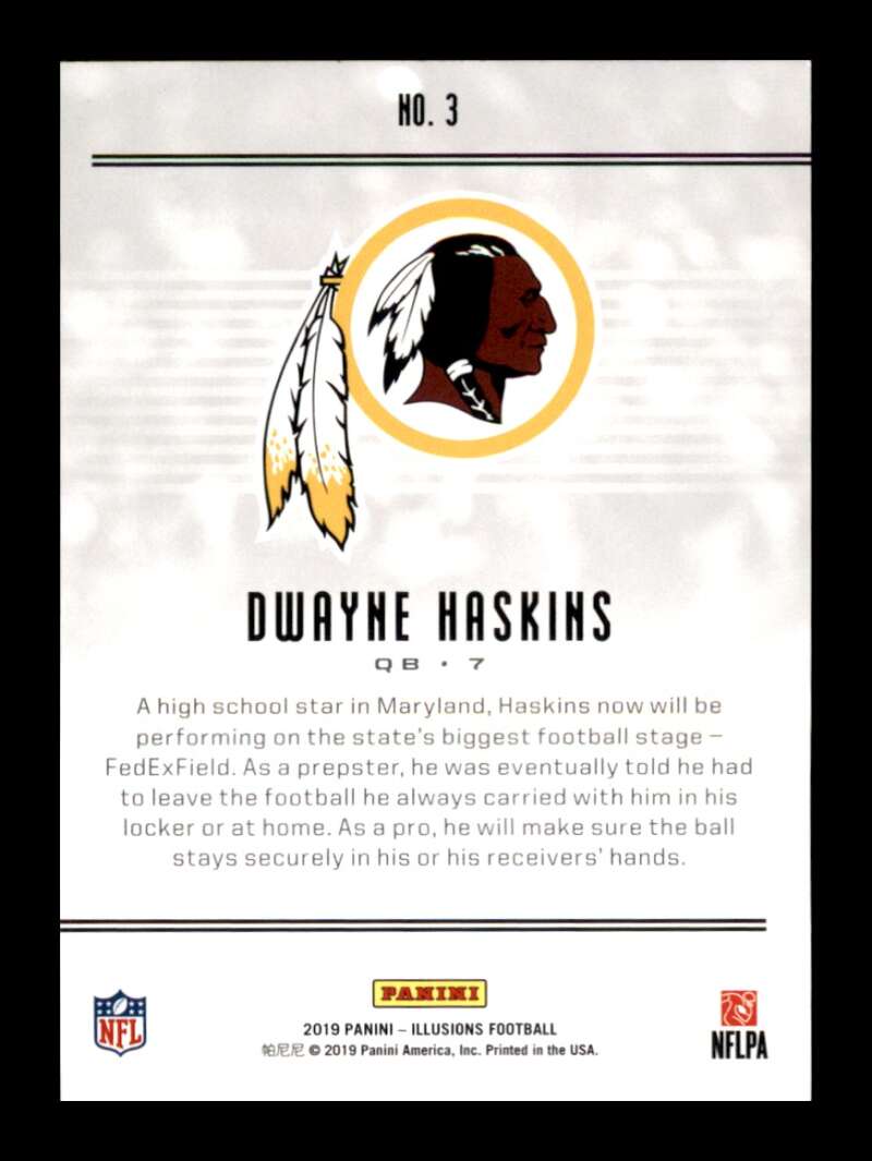 Load image into Gallery viewer, 2019 Panini Illusions Dwayne Haskins #3 Rookie RC Washington Redskins Image 2
