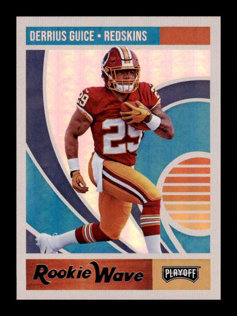 Load image into Gallery viewer, 2018 Panini Playoff Rookie Wave Derrius Guice #14 Rookie RC Washington Redskins Image 1
