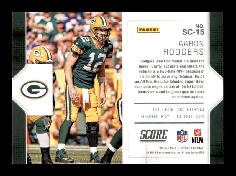 Load image into Gallery viewer, 2019 Score Signal-Callers Aaron Rodgers #SC-15 Green Bay Packers Image 2
