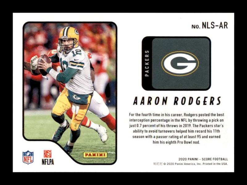 Load image into Gallery viewer, 2020 Score Next Level Stats Aaron Rodgers #NLS-AR Green Bay Packers Image 2
