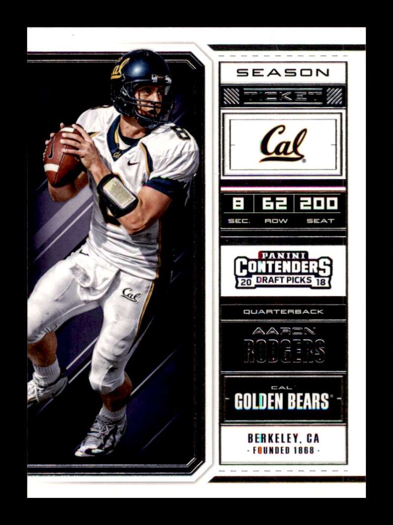 Load image into Gallery viewer, 2018 Panini Contenders Draft Aaron Rodgers #2 California Golden Bears Image 1
