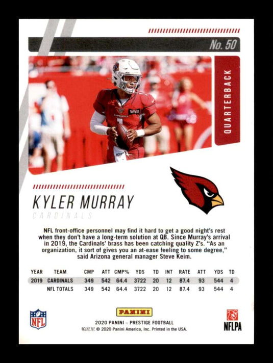 2020 Panini Prestige Kyler Murray 