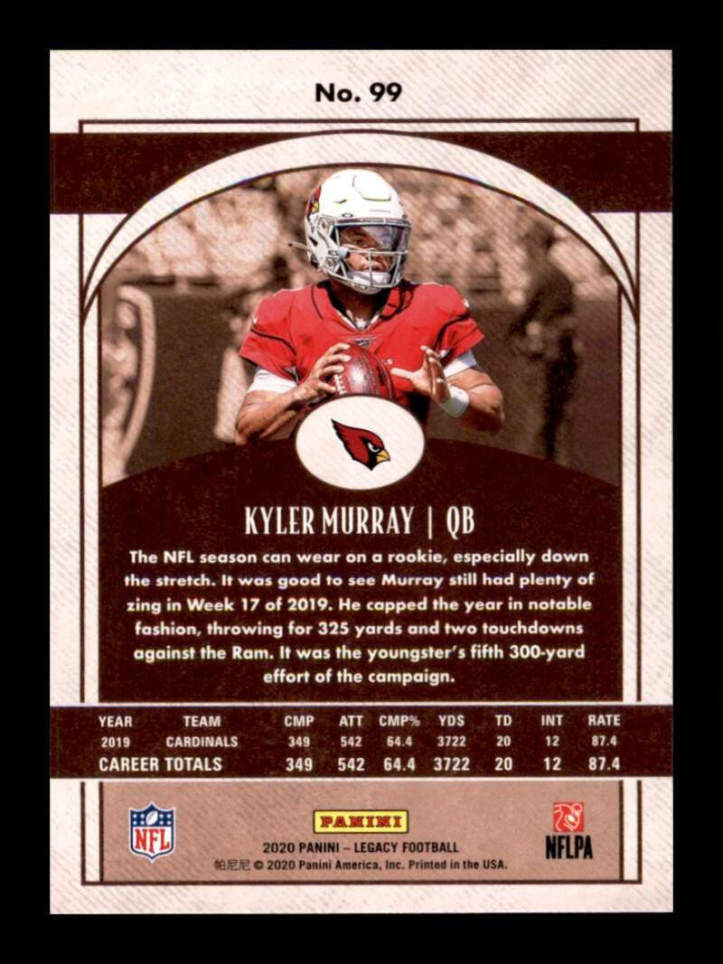 Load image into Gallery viewer, 2020 Panini Legacy Kyler Murray #99 Arizona Cardinals Image 2
