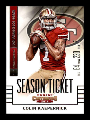 2014 Panini Contenders Colin Kaepernick 