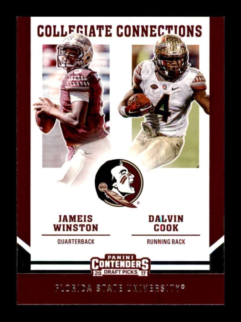 Load image into Gallery viewer, 2017 Panini Contenders Collegiate Connections Jameis Winston Dalvin Cook #7 Image 1
