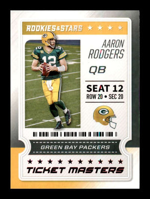 2020 Panini Rookies and Stars Red Foil Aaron Rodgers 