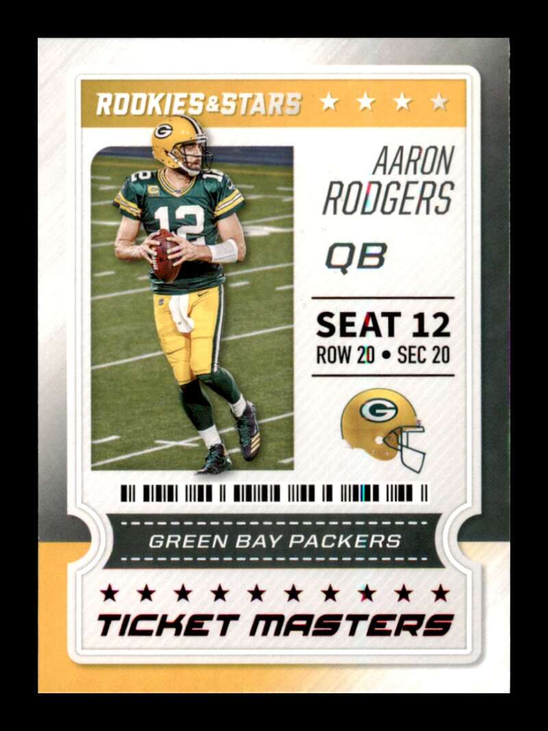 Load image into Gallery viewer, 2020 Panini Rookies and Stars Red Foil Aaron Rodgers #2 Green Bay Packers Image 1
