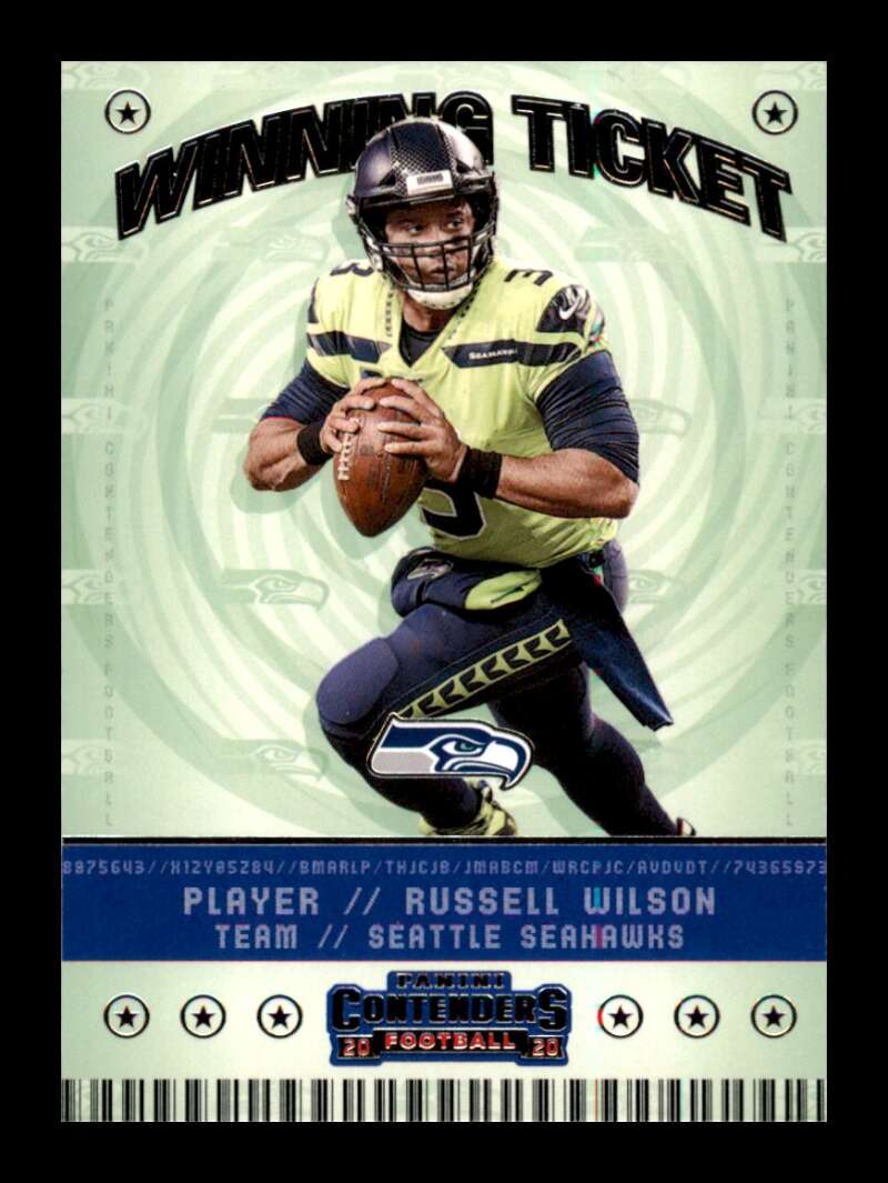 Load image into Gallery viewer, 2020 Panini Contenders Winning Ticket Russell Wilson #WT2 Seattle Seahawks Image 1
