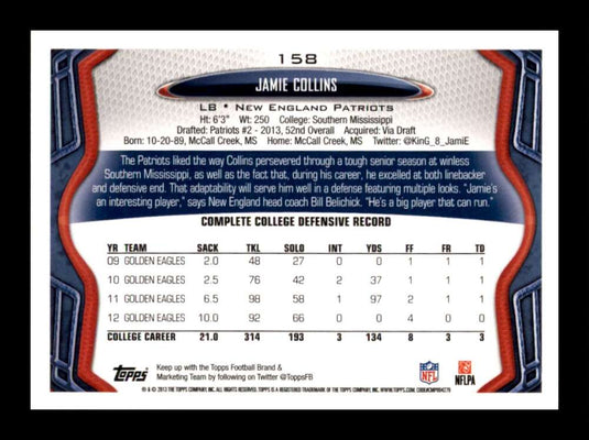 2013 Topps Jamie Collins