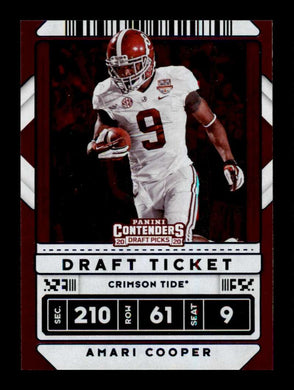 2020 Panini Contenders Draft Ticket Blue Foil Amari Cooper 