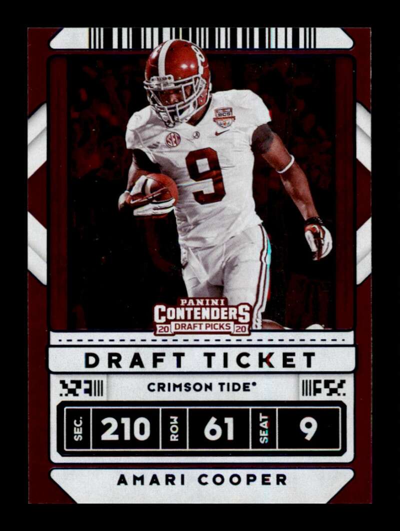 Load image into Gallery viewer, 2020 Panini Contenders Draft Ticket Blue Foil Amari Cooper #6 Dallas Cowboys Image 1
