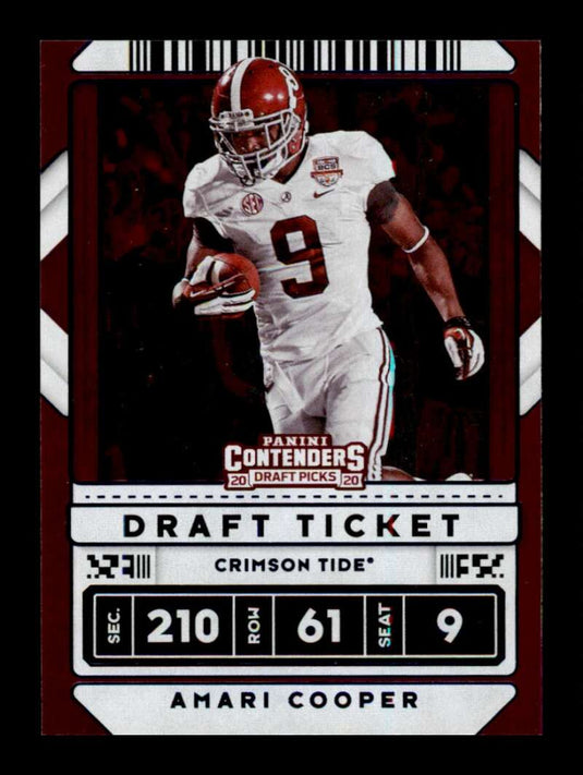 2020 Panini Contenders Draft Ticket Blue Foil Amari Cooper 