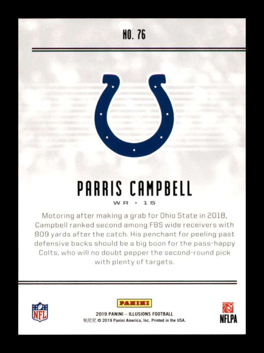 2019 Panini Illusions Parris Campbell 