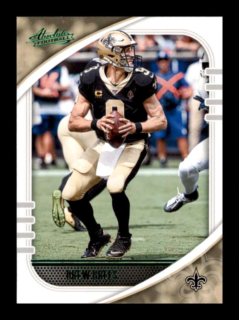 Load image into Gallery viewer, 2020 Panini Absolute Green Drew Brees #72 New Orleans Saints Image 1
