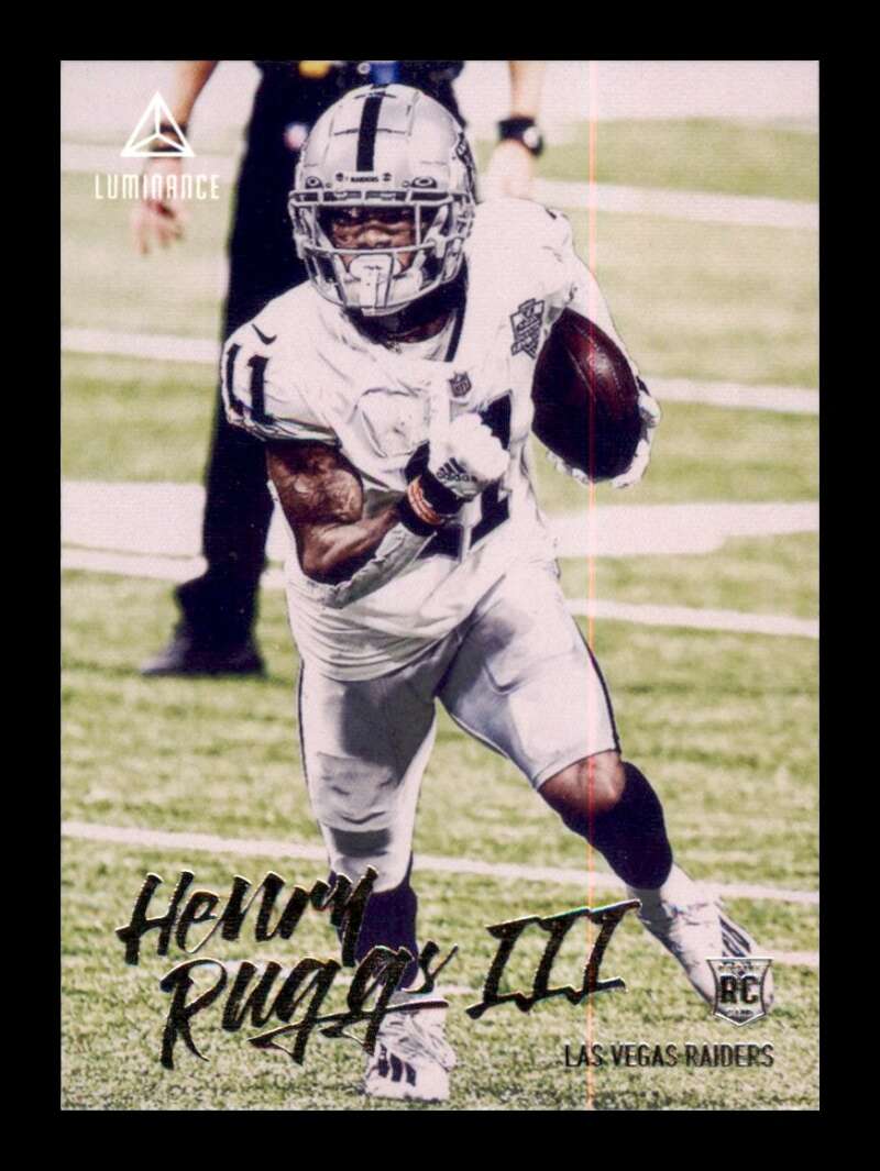 Load image into Gallery viewer, 2020 Panini Chronicles Luminance Henry Ruggs III #212 Rookie RC Raiders Image 1
