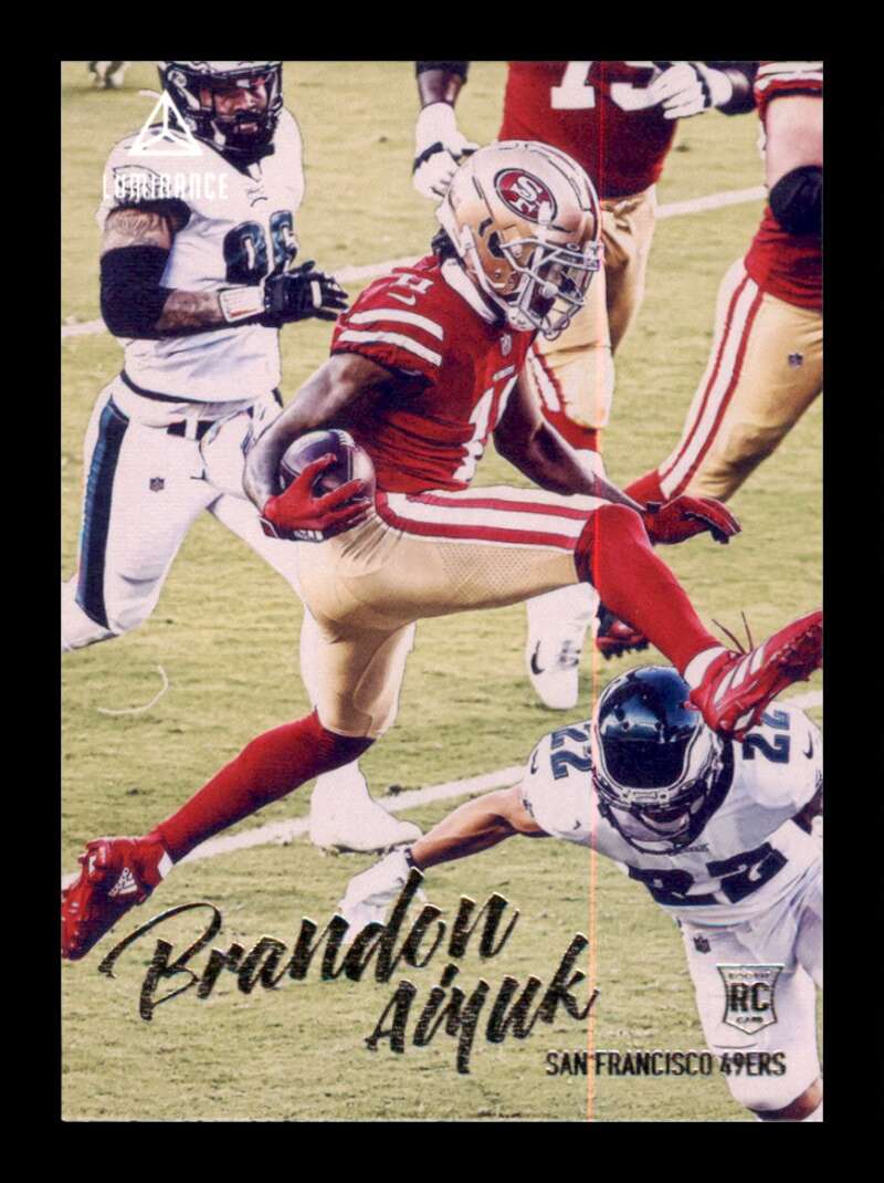 Load image into Gallery viewer, 2020 Panini Chronicles Luminance Brandon Aiyuk #219 Rookie RC 49ers Image 1
