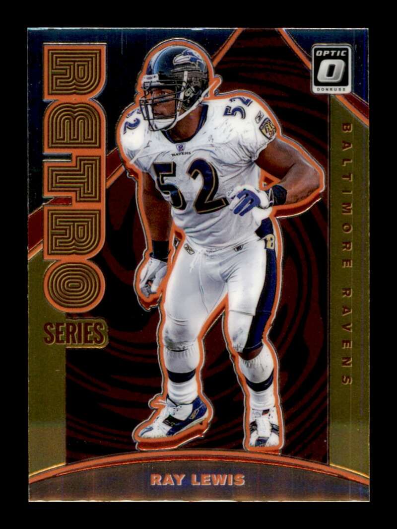 Load image into Gallery viewer, 2020 Donruss Optic Retro Series Ray Lewis #RS-RL Baltimore Ravens Image 1
