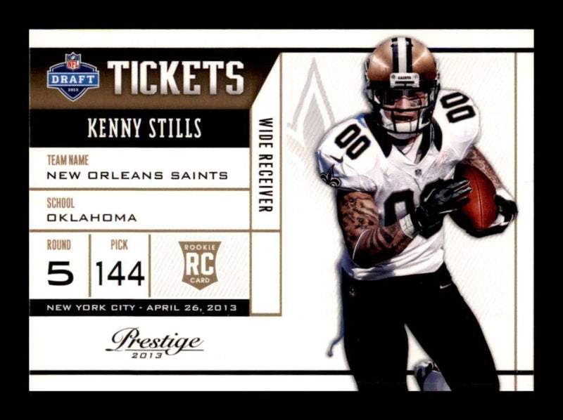 Load image into Gallery viewer, 2013 Prestige NFL Draft Tickets Kenny Stills #35 Rookie RC New Orleans Saints Image 1
