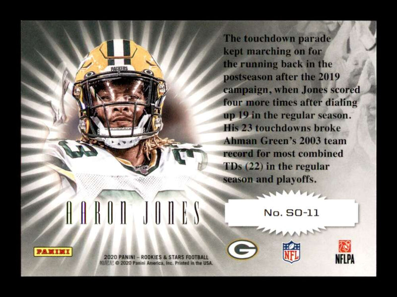 Load image into Gallery viewer, 2020 Panini Rookies and Stars Standing Ovations Aaron Jones #SO-11 Packers Image 2
