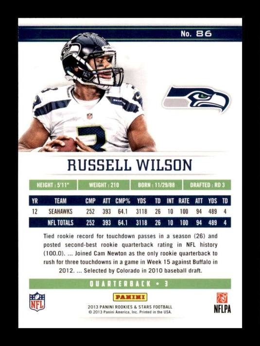 2013 Panini Rookies and Stars Russell Wilson 