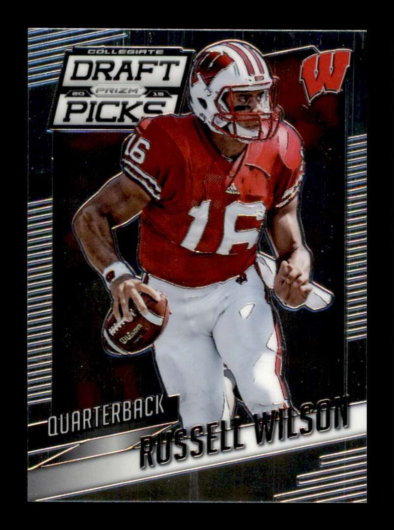 Load image into Gallery viewer, 2015 Panini Prizm Collegiate Draft Russell Wilson #89 Wisconsin Badgers Image 1
