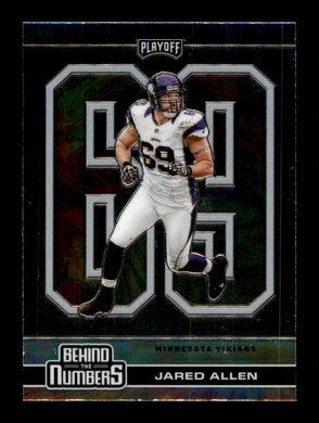 2020 Panini Playoff Behind The Numbers Jared Allen 