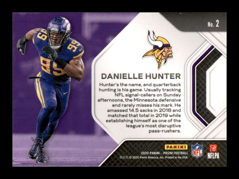 Load image into Gallery viewer, 2020 Panini Prizm Unstoppable Danielle Hunter #2 Minnesota Vikings Image 2
