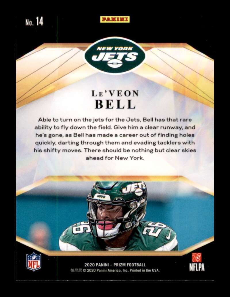 Load image into Gallery viewer, 2020 Panini Prizm Brilliance Le&#39;Veon Bell #14 New York Jets Image 2
