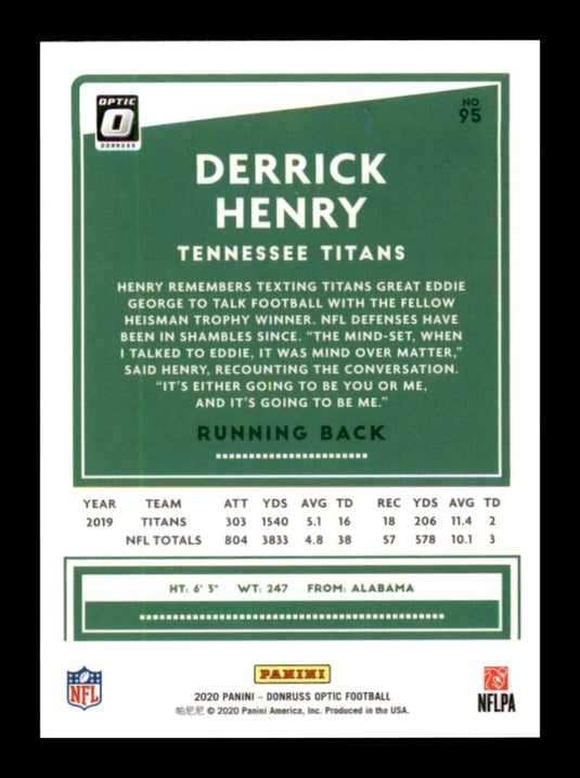 2020 Donruss Optic Derrick Henry