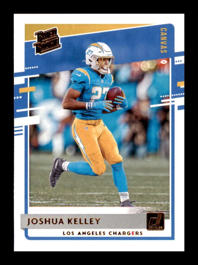 Load image into Gallery viewer, 2020 Donruss Canvas Joshua Kelley #338 Rookie RC Los Angeles Chargers Image 1
