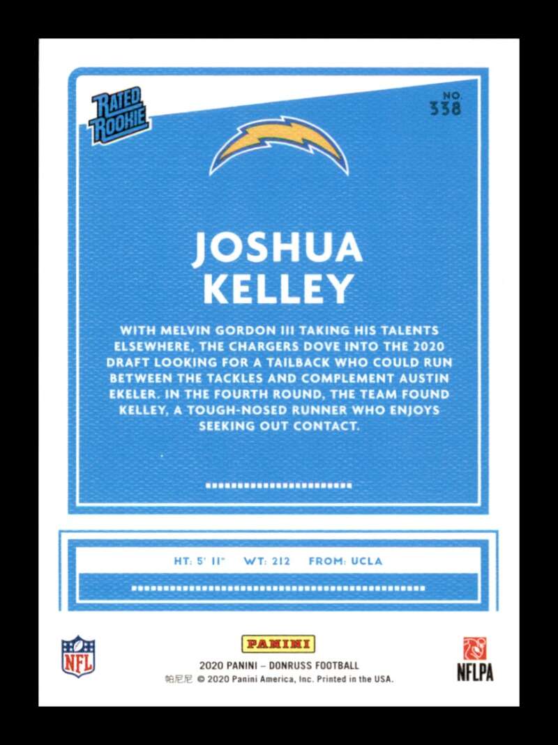 Load image into Gallery viewer, 2020 Donruss Canvas Joshua Kelley #338 Rookie RC Los Angeles Chargers Image 2
