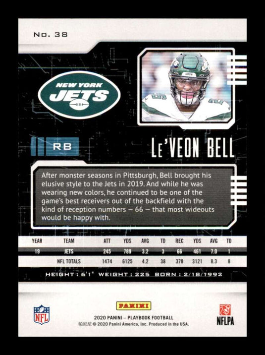 2020 Panini Playbook Orange Le'Veon Bell