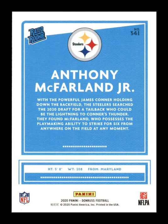 2020 Donruss Canvas Anthony McFarland Jr.