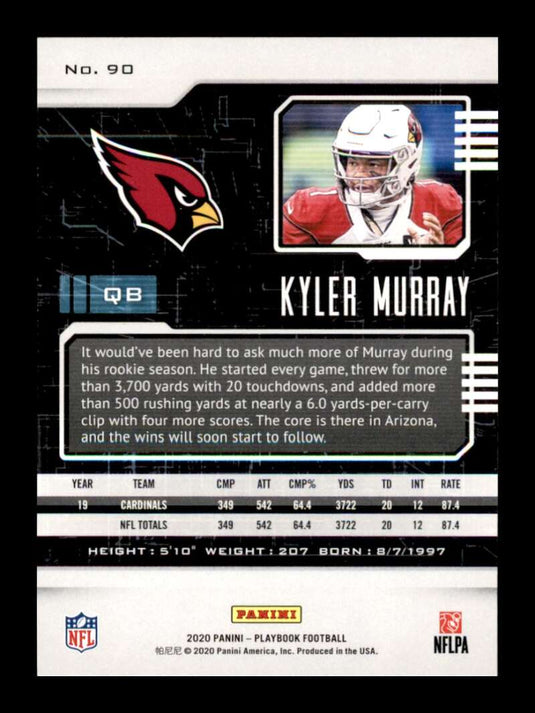 2020 Panini Playbook Kyler Murray 