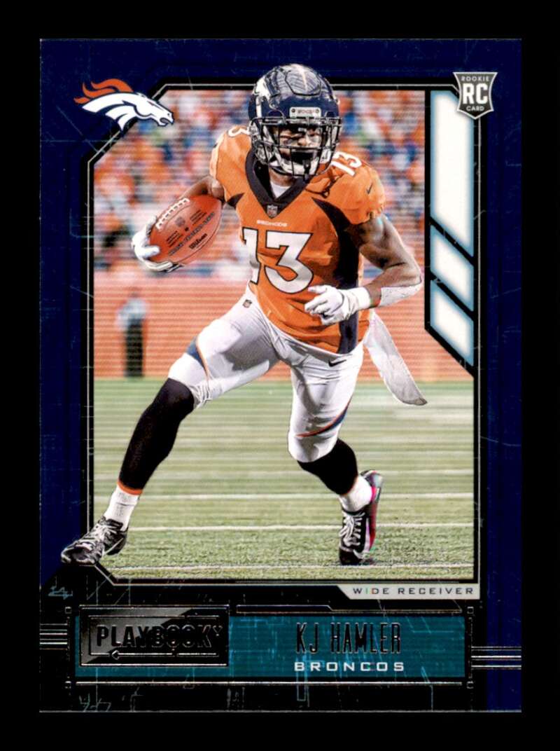 Load image into Gallery viewer, 2020 Panini Playbook KJ Hamler #120 Rookie RC Denver Broncos Image 1
