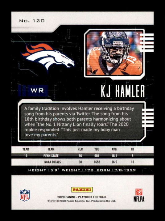 2020 Panini Playbook KJ Hamler 