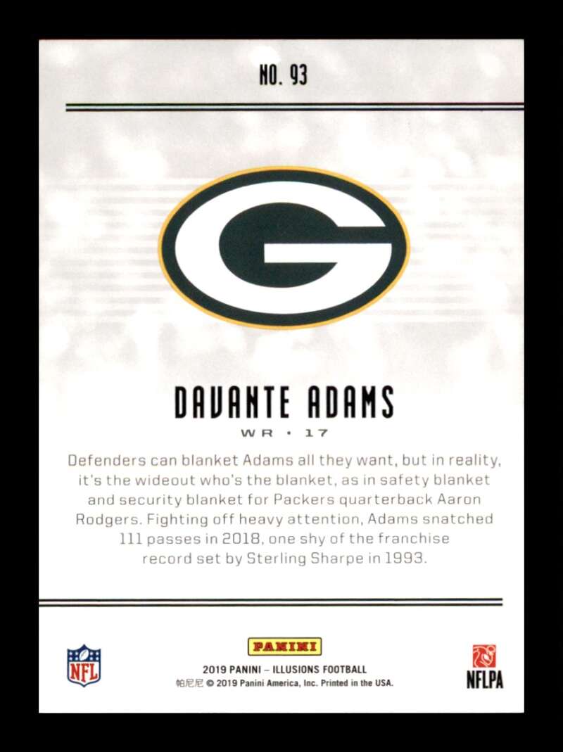 Load image into Gallery viewer, 2019 Panini Illusions Davante Adams #93 Green Bay Packers Image 2
