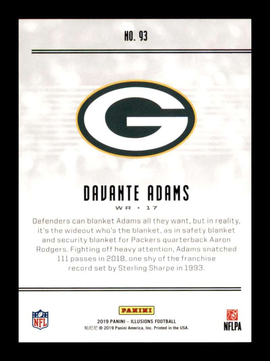 2019 Panini Illusions Davante Adams 