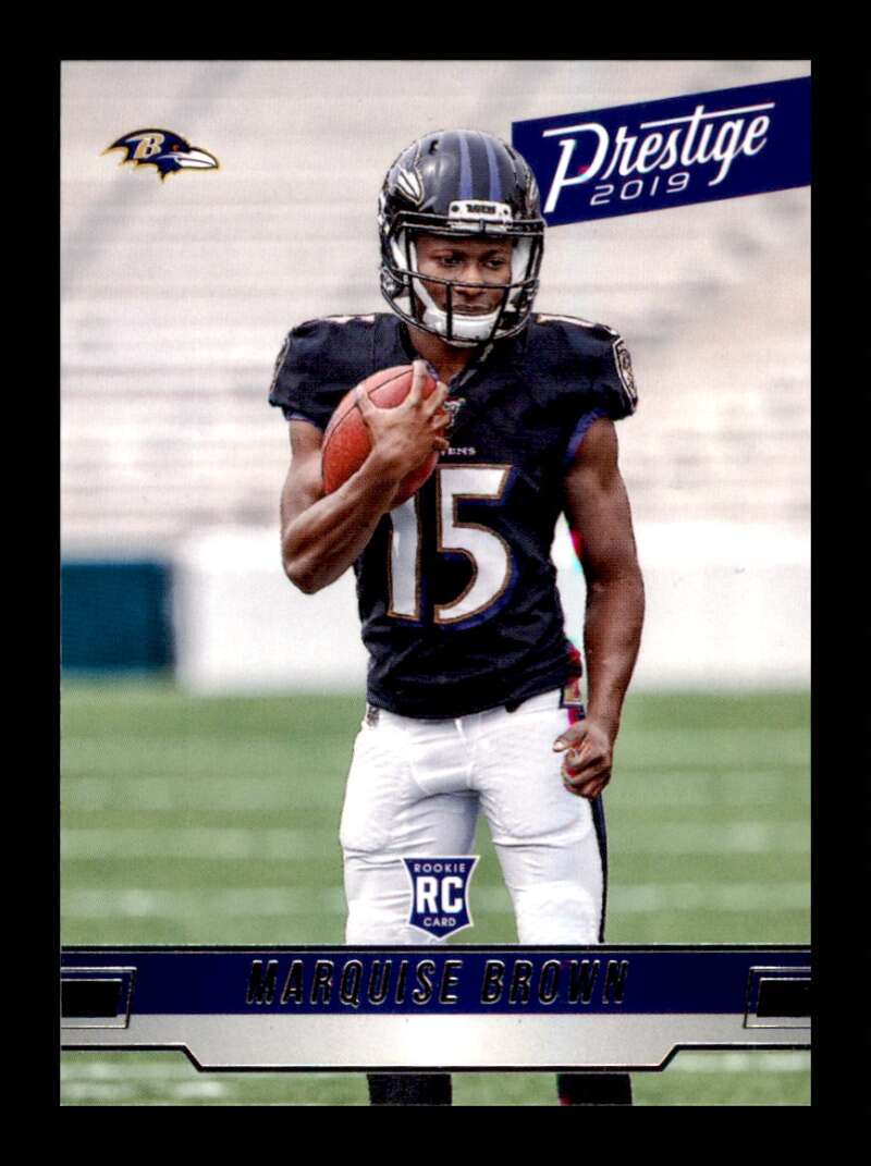 Load image into Gallery viewer, 2019 Panini Prestige Marquise Brown #260 Rookie RC Baltimore Ravens Image 1
