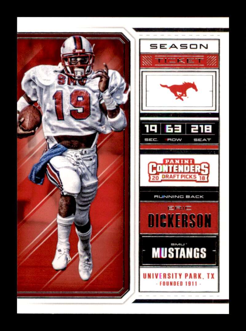 Load image into Gallery viewer, 2018 Panini Contenders Draft Eric Dickerson #41 SMU Mustangs Image 1
