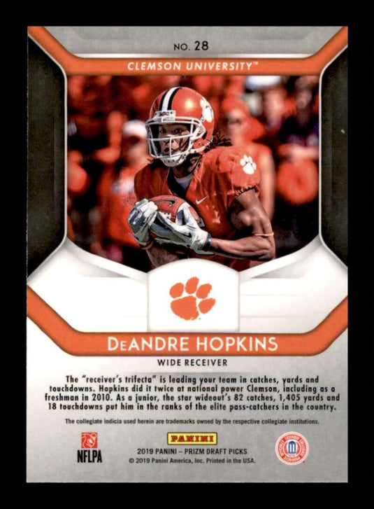 2019 Panini Prizm Draft DeAndre Hopkins