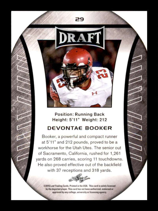 2016 Leaf Draft Devontae Booker