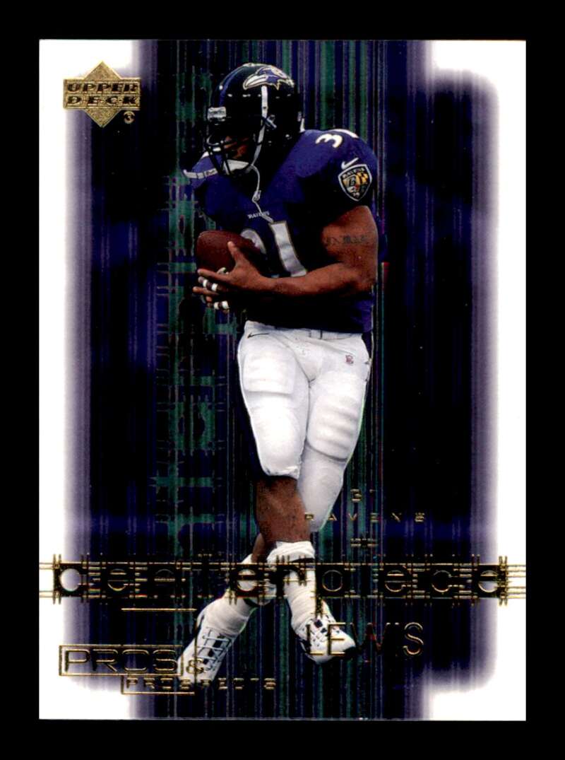 Load image into Gallery viewer, 2001 Upper Deck Pros and Prospects Centerpiece Jamal Lewis #C4 Baltimore Ravens Image 1
