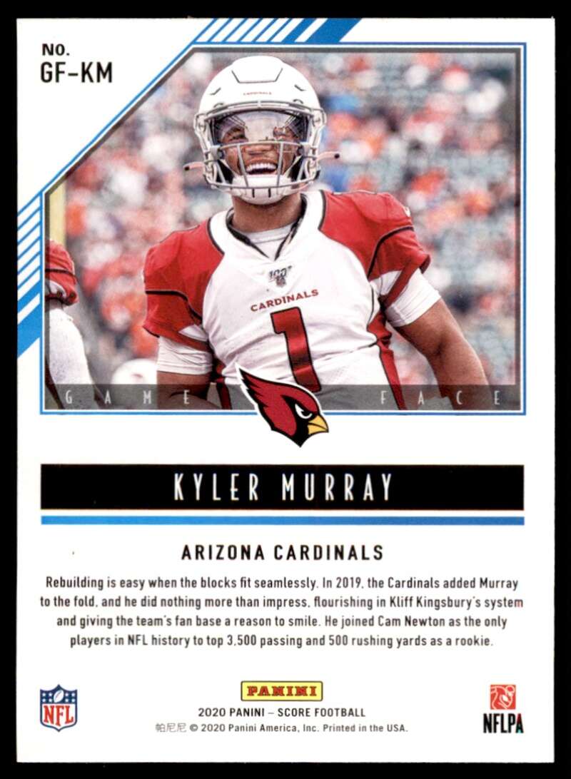 Load image into Gallery viewer, 2020 Score Game Face Gold Kyler Murray #GF-KM Arizona Cardinals Image 2
