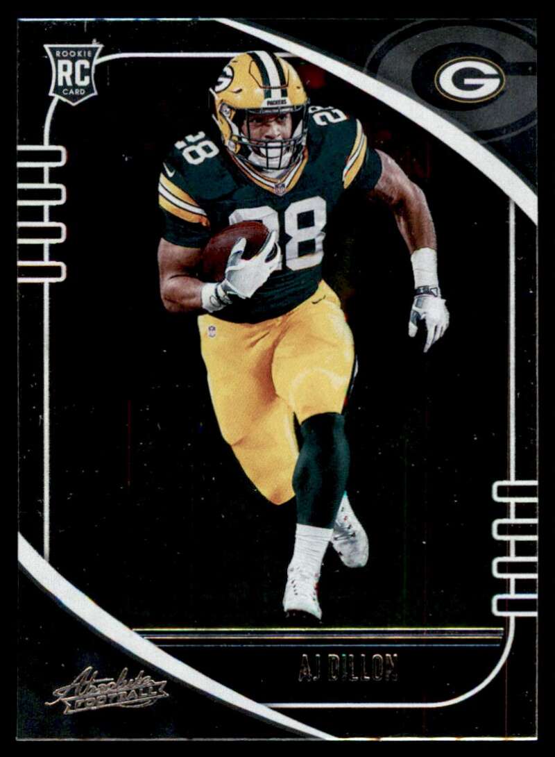 Load image into Gallery viewer, 2020 Panini Absolute AJ Dillon #103 Rookie RC Green Bay Packers Image 1
