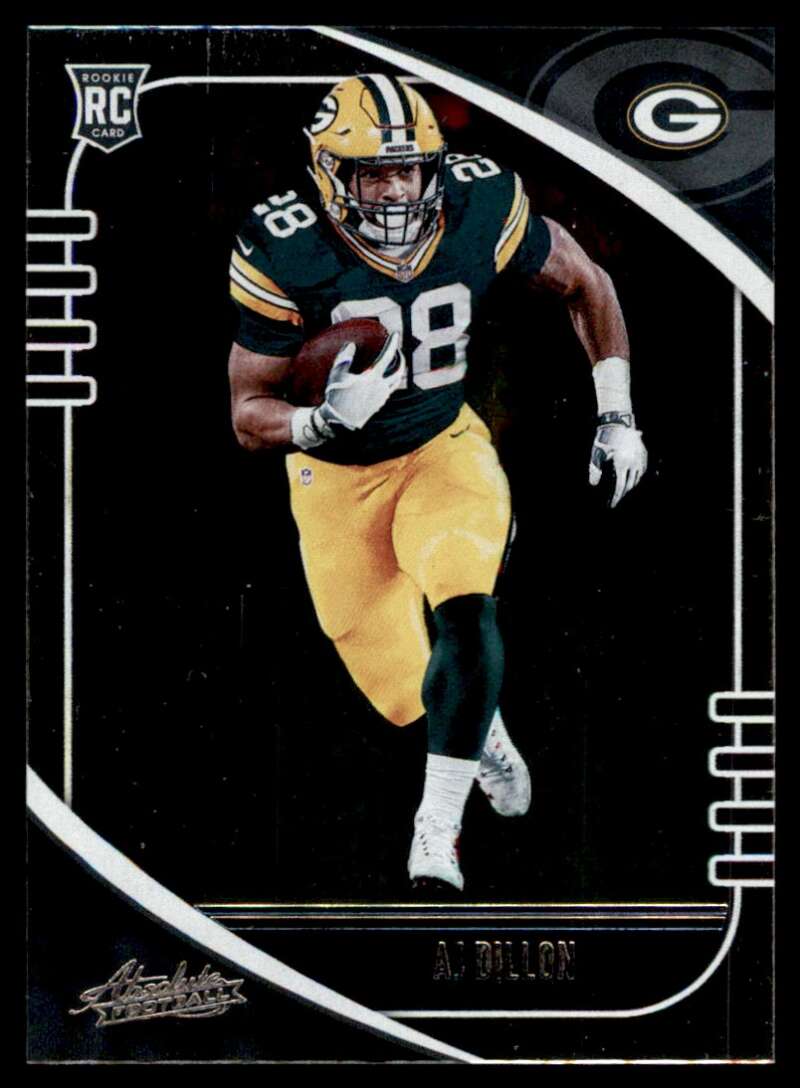 Load image into Gallery viewer, 2020 Panini Absolute AJ Dillon #103 Rookie RC Green Bay Packers Image 1
