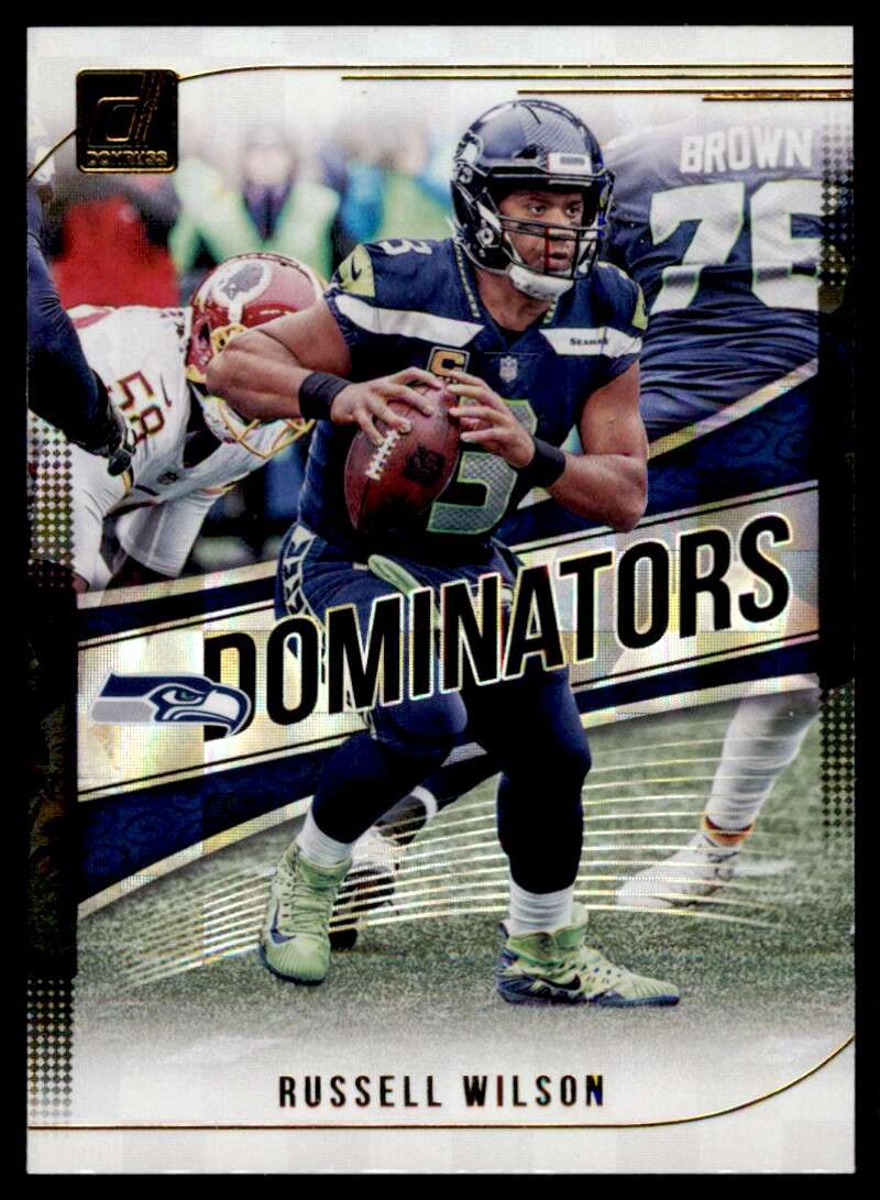 Load image into Gallery viewer, 2018 Donruss Dominators Russell Wilson #D-1 Seattle Seahawks Image 1
