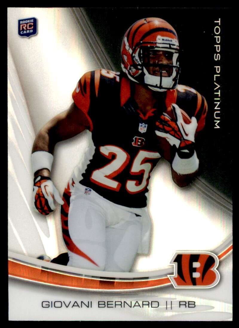 Load image into Gallery viewer, 2013 Topps Platinum Giovani Bernard #115 Rookie RC Cincinnati Bengals Image 1
