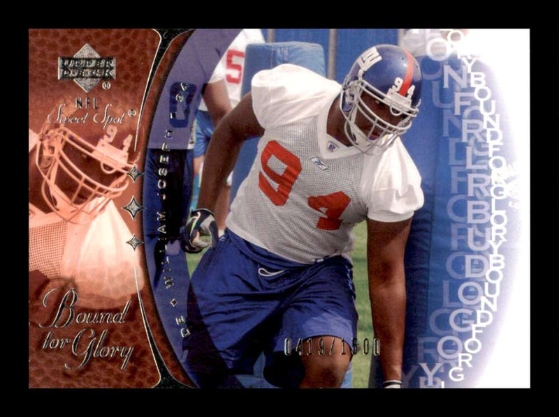 Load image into Gallery viewer, 2003 Upper Deck Sweet Spot William Joseph #108 Rookie RC New York Giants Image 1
